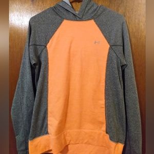 Under Armour Medium Orange and Grey Cold Gear Hoodie